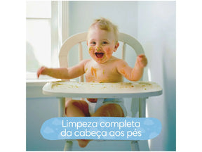 Kit com 12 Pacotes de  Lenços Umedecidos Aroma de Bebê de 48 Unidades