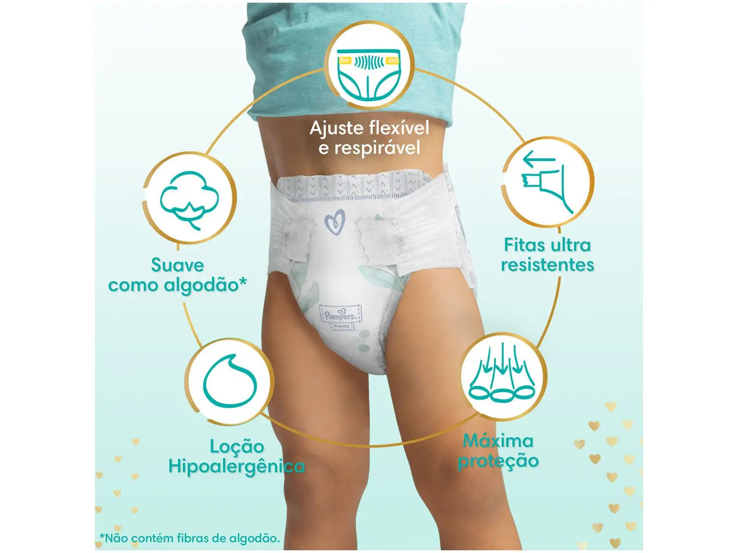 Kit Com 3 Fraldas Premium Care Pants